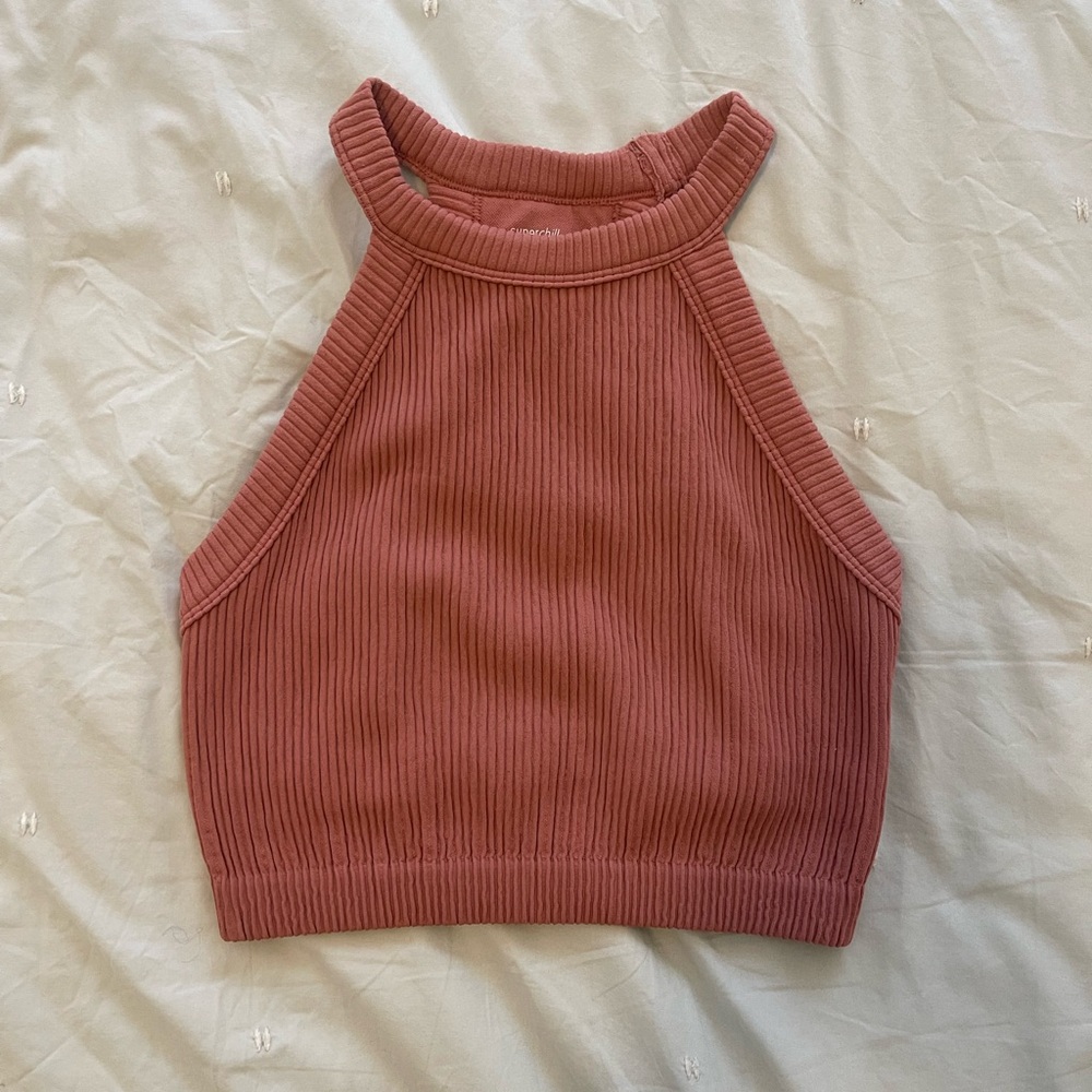 Ribbed Halter Top